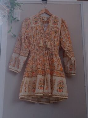 NWT Elan Flowy Floral Cottage Prairie Boho Dress Made In India. From The Bay